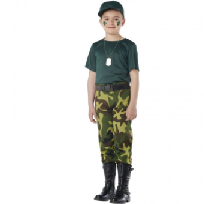 Déguisement Paramilitaire Taille 10-12 ans