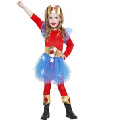 Déguisement Super-héroïne Wonder Woman Taille 10-12 ans