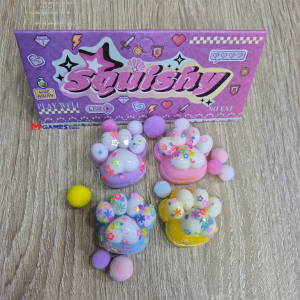 squishy  forme de patte jouet anti-stress 4 cm