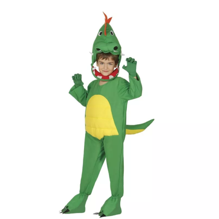 Déguisement de dinosaure vert 5-6 Ans