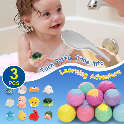 Coffret cadeau de 3 bombes de bain artisanales