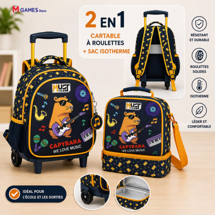 Sac à roulettes pour maternelle Must
