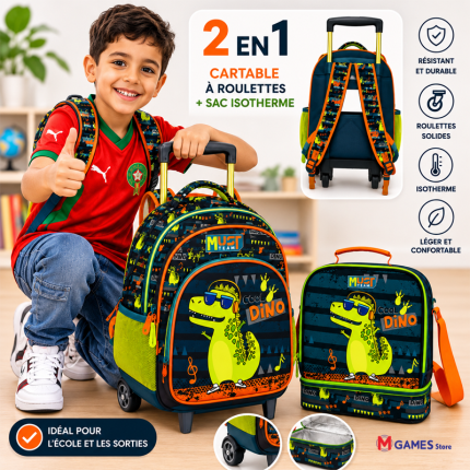 Sac à roulettes pour maternelle Must