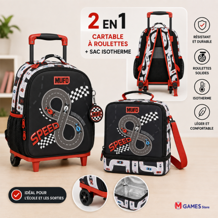 Sac à roulettes pour maternelle Must