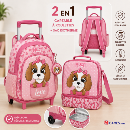 Sac à roulettes pour maternelle Must